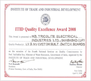 ITID Quality Excellence Award